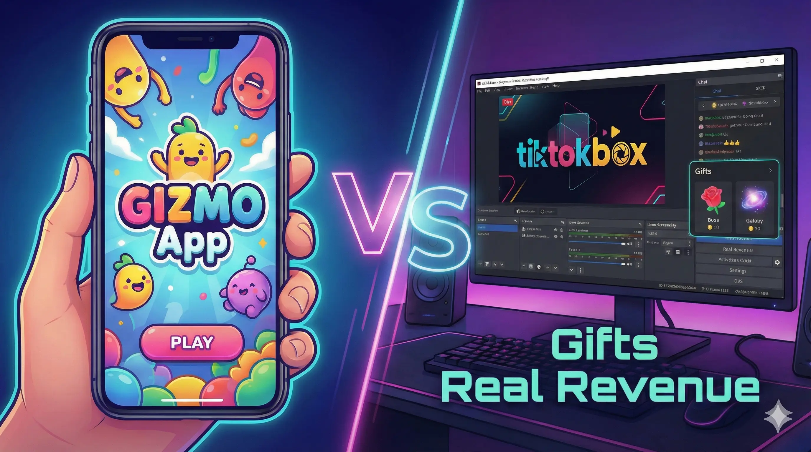 Gizmo App vs TiktokBox